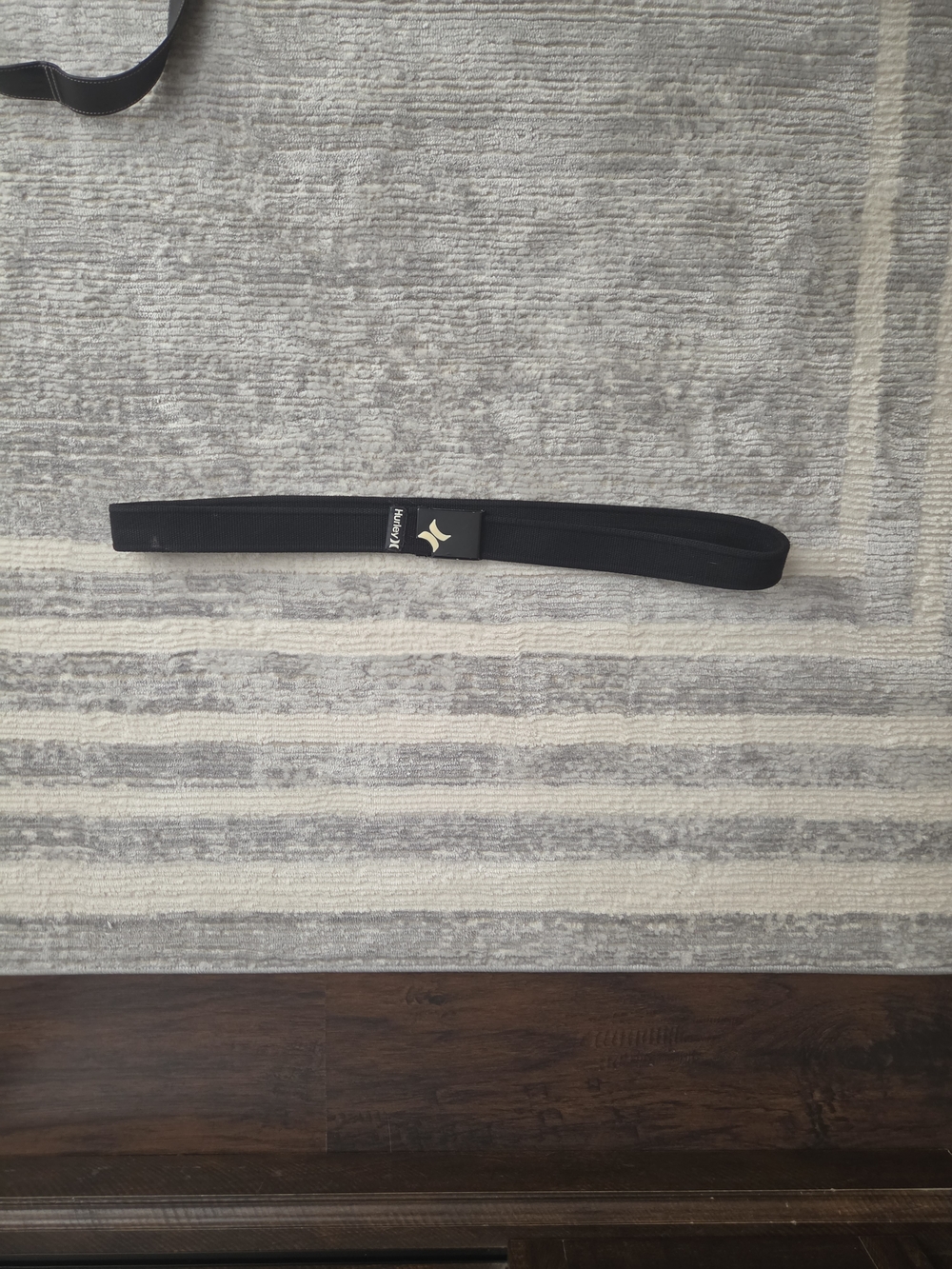 Hurley Black Sports Headband with Logo